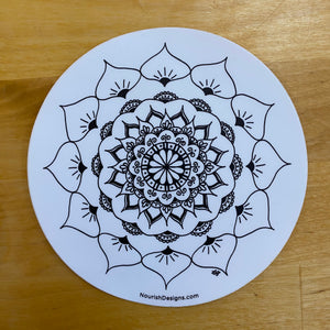 Product Image of the flower design mandala sticker