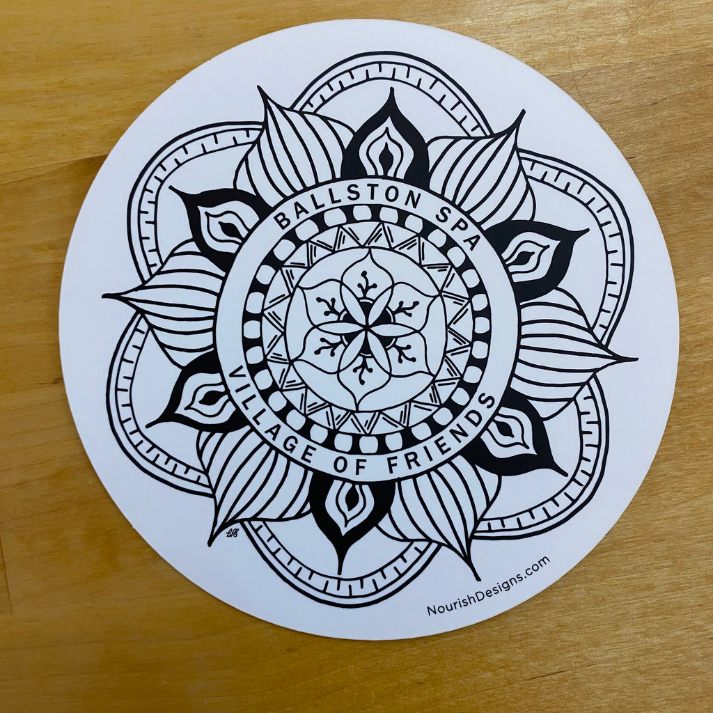 Product Image of the Ballston Spa Village of Friends Sticker