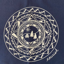 Load image into Gallery viewer, Detail of ADK Mandala Design on Kitchen Towel
